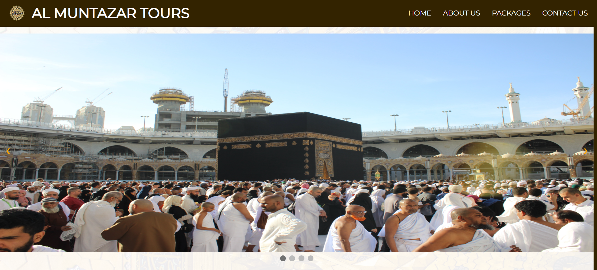 Preview for Al Muntazar Tours website